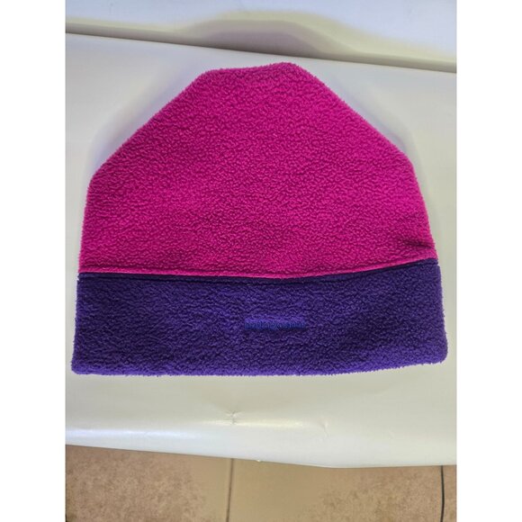 Patagonia Vintage Synchilla Polar Fleece Beanie Cap Size Large - Picture 1 of 5